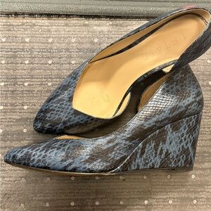 1. State Blue Textured Heels
